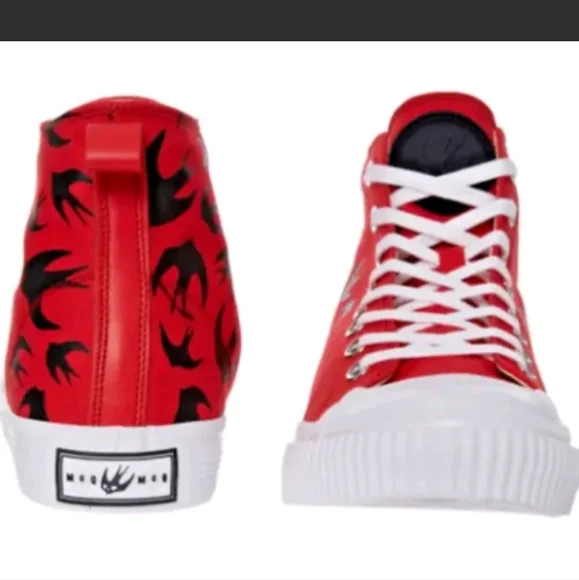 MCQ By Alexander McQueen Swarm Swallow Vulcanized High Top unisex NEW AUTHENTIC - Picture 6 of 15